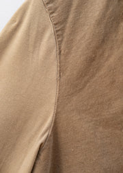 Cut Loose Mini Cord Collared Shirt in Suede