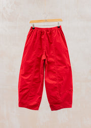 Cut Loose Mini Cord Lantern Trousers in Cherry