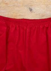 Cut Loose Mini Cord Lantern Trousers in Cherry