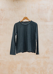 Cut Loose Oversized T-Shirt in Black Stripe and Etan