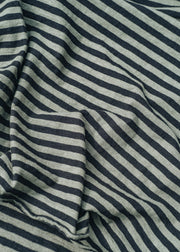 Cut Loose Oversized T-Shirt in Black Stripe and Kelp