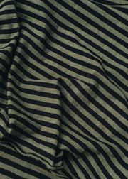 Cut Loose Oversized T-Shirt in Black Stripe and Kelp
