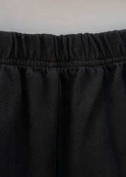 Cut Loose Ponti Cropped Leg Trousers in Black