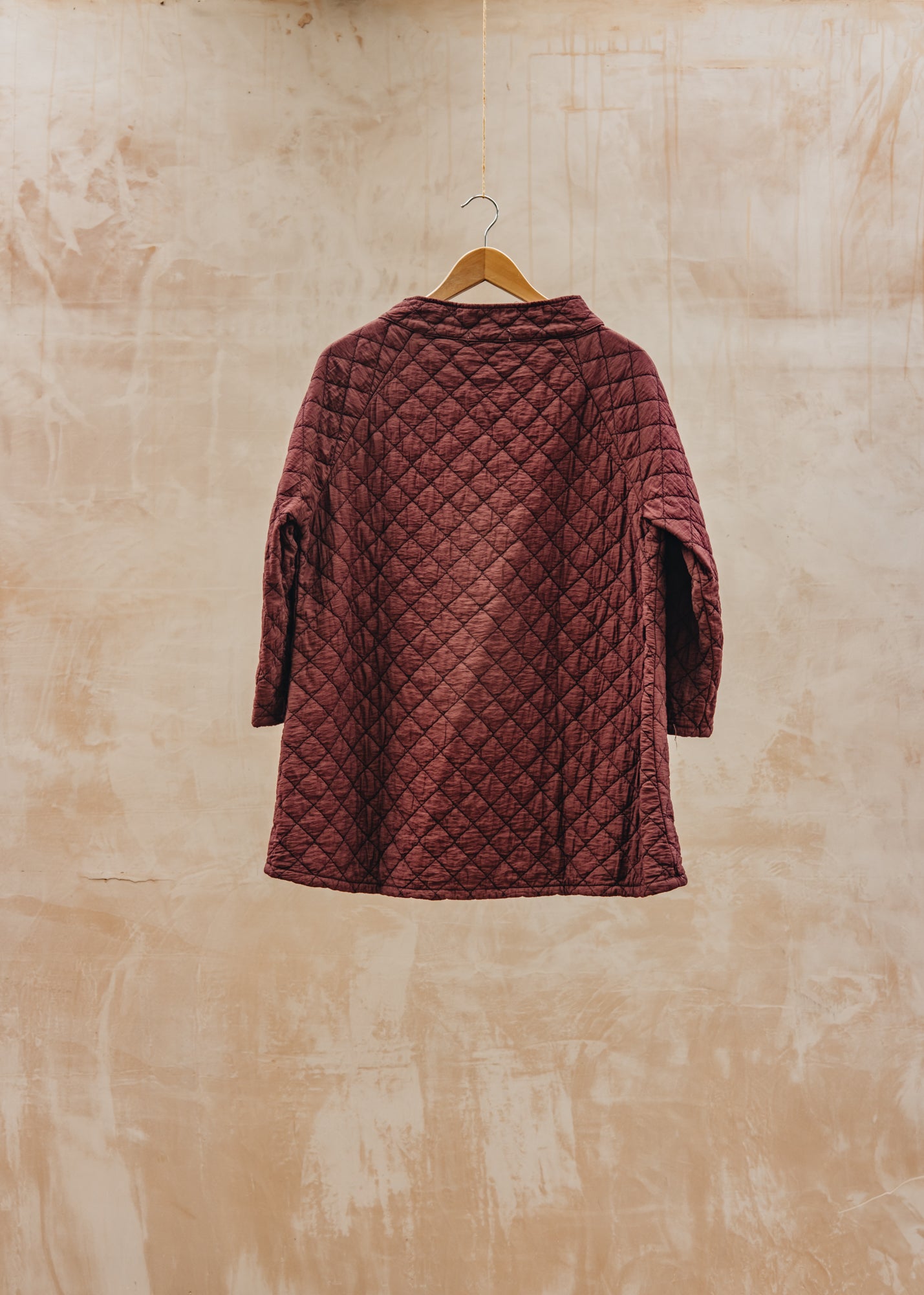 Cut Loose Quilted Parachute Raglan Pocket Top in Cinnabark