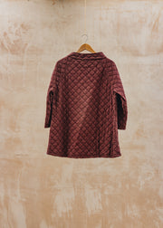 Cut Loose Quilted Parachute Raglan Pocket Top in Cinnabark