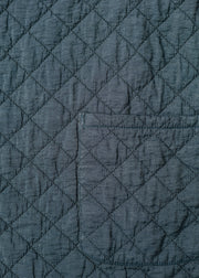 Cut Loose Quilted Parachute Raglan Pocket Top in Etan