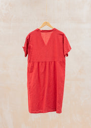 Cut Loose Relaxed Cap Sleeve Dress in Cherry