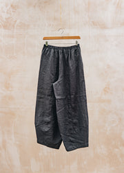 Cut Loose Solid Linen Lantern Trousers in Lights Out