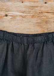 Cut Loose Solid Linen Lantern Trousers in Lights Out