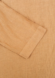 Cut Loose Solid Linen Raglan Dress in Manuka
