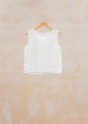 Cut Loose Wide Facing Shell Top in Laundered