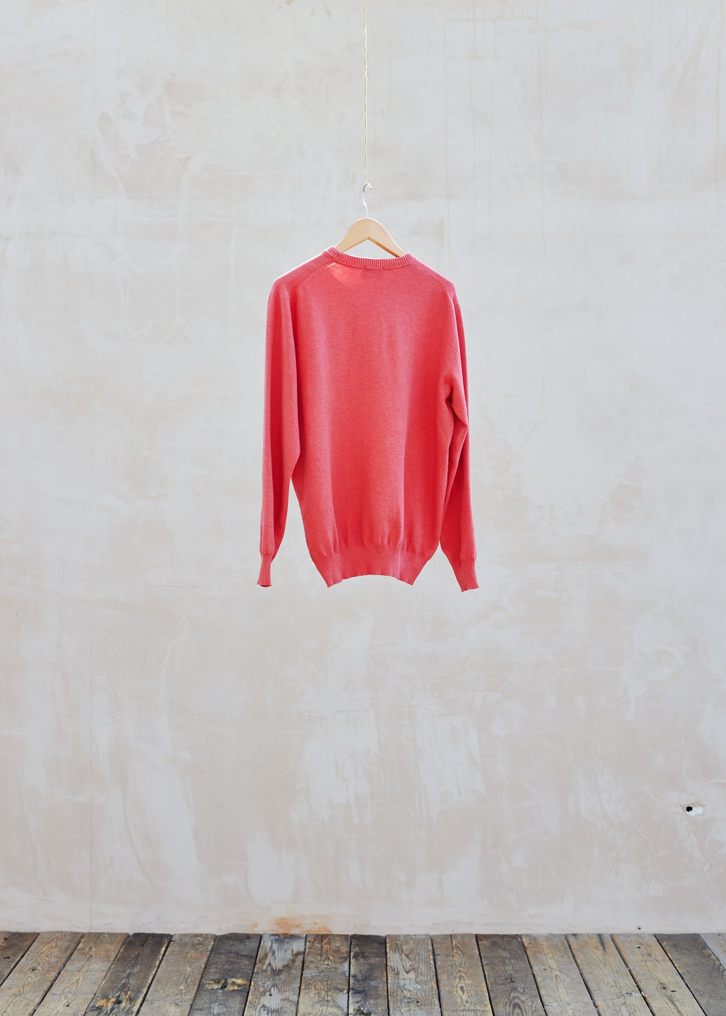 Kenny Ryder Drumohr Red Heavy Cotton Crewneck Knit/ S