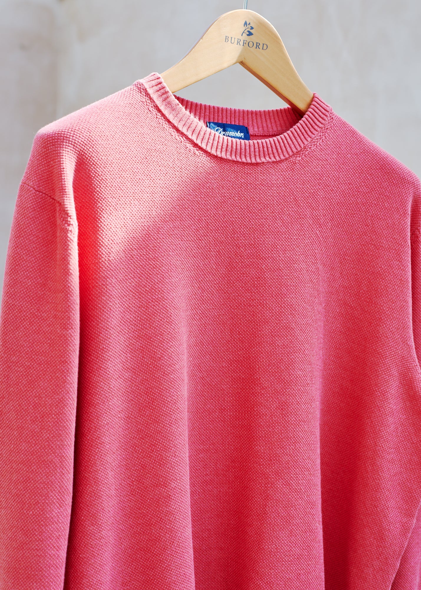 Kenny Ryder Drumohr Red Heavy Cotton Crewneck Knit/ S