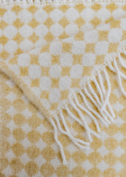 Tweedmill Tweedmill Jacquard Throw in Oil Yellow