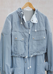 Kenny Ryder Dunhill Unique Multi-Part Silver Reflective Parka - S/M