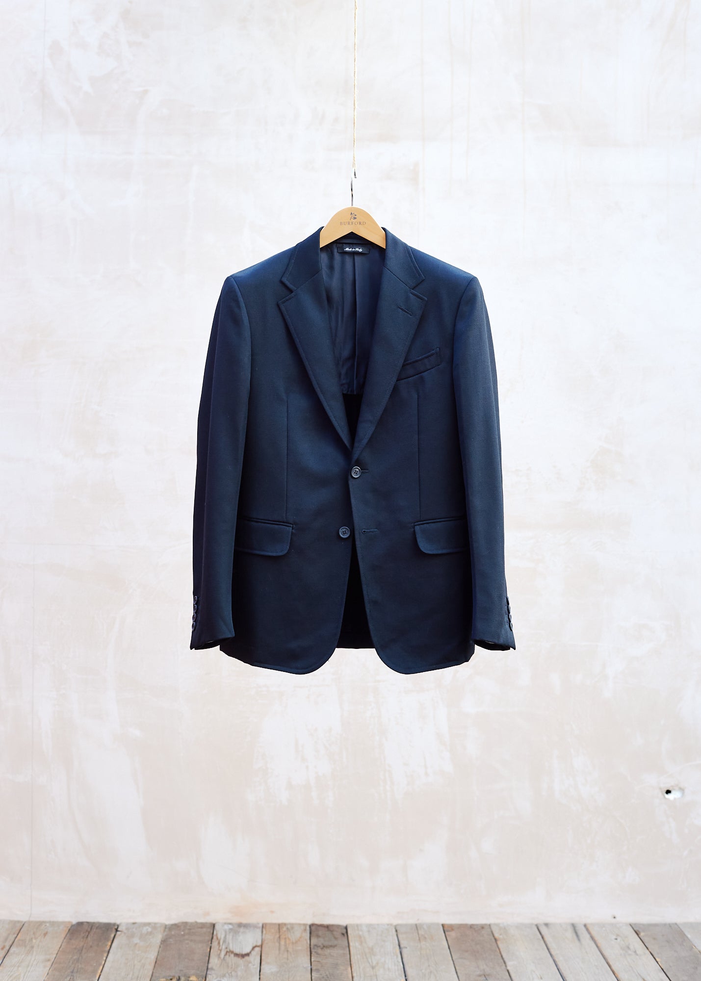 Dunhill Black Tough Wool Blazer - M