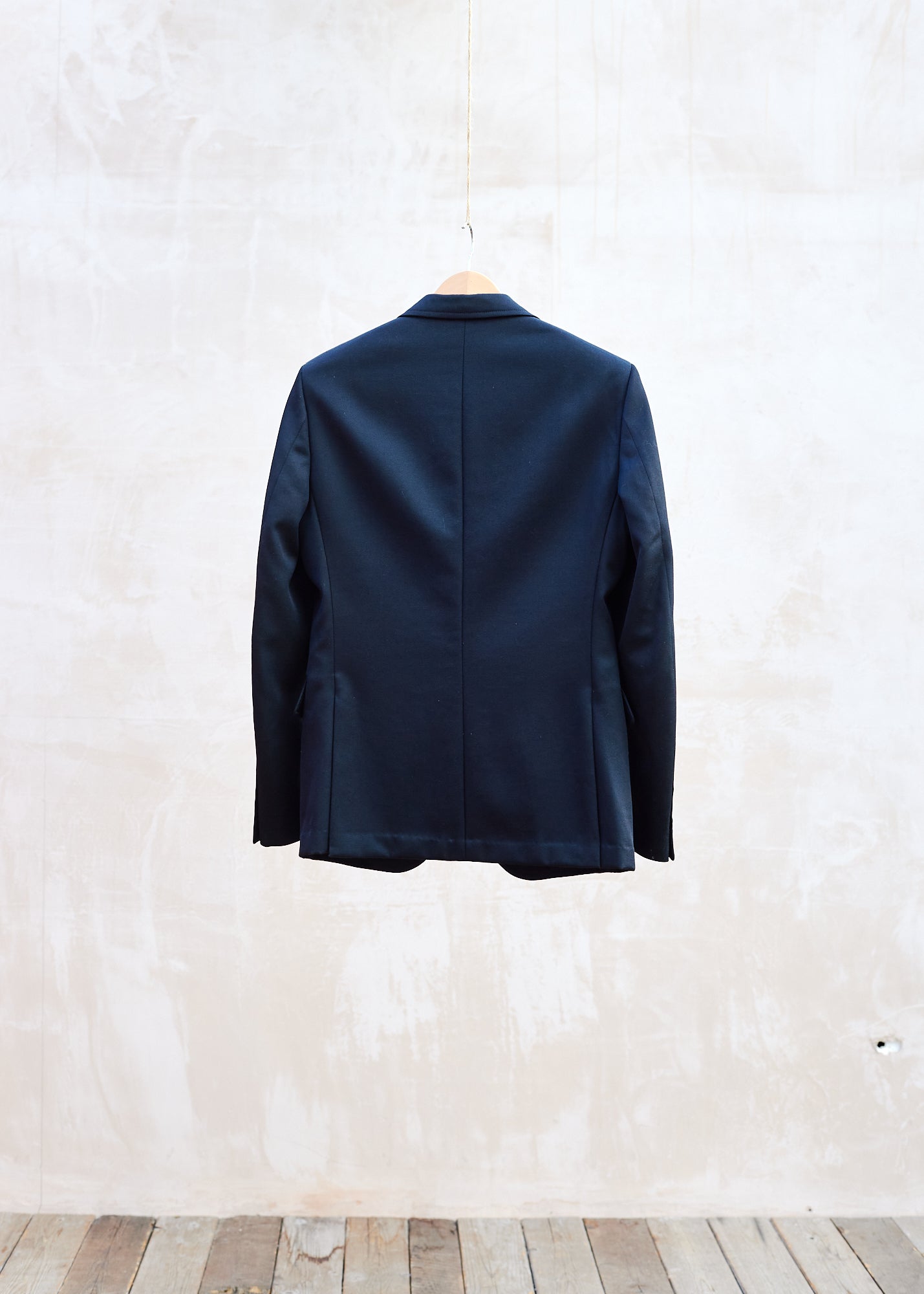 Dunhill Black Tough Wool Blazer - M