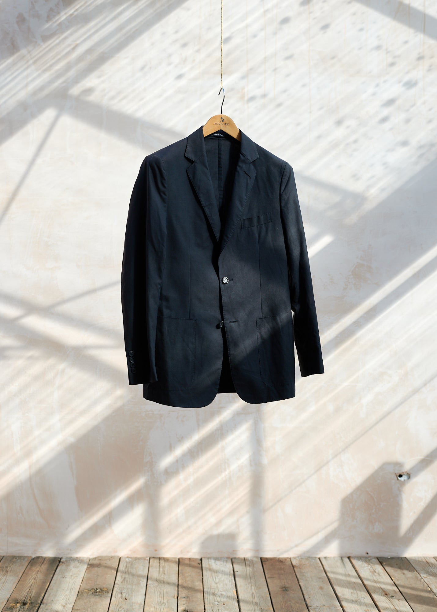 Dunhill Smart Unstructured Black Blazer - S