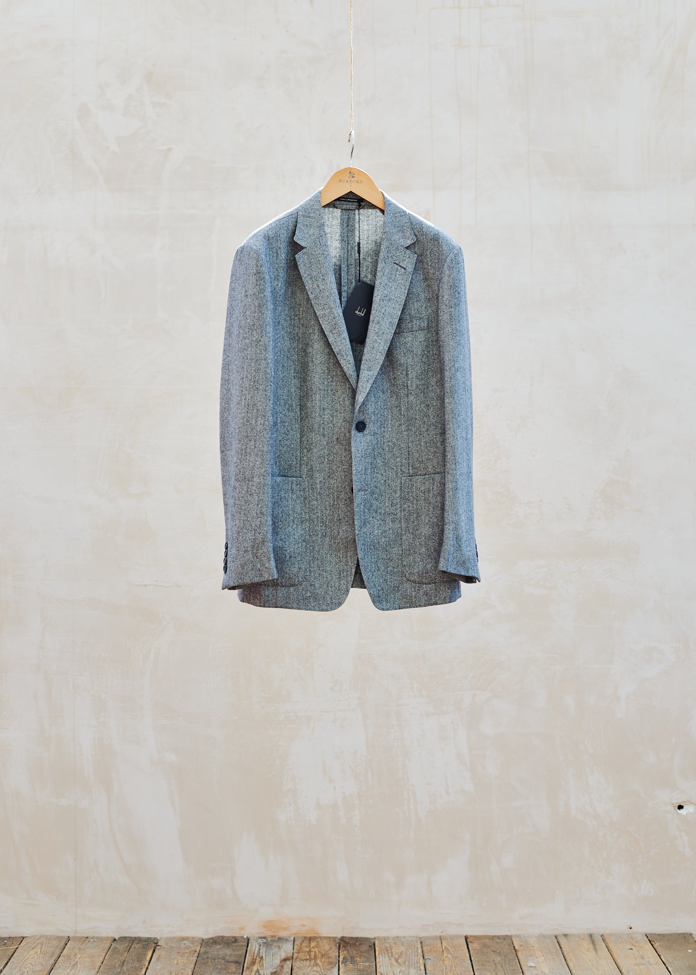 Dunhill Wool/Cashmere Herringbone Blazer - M