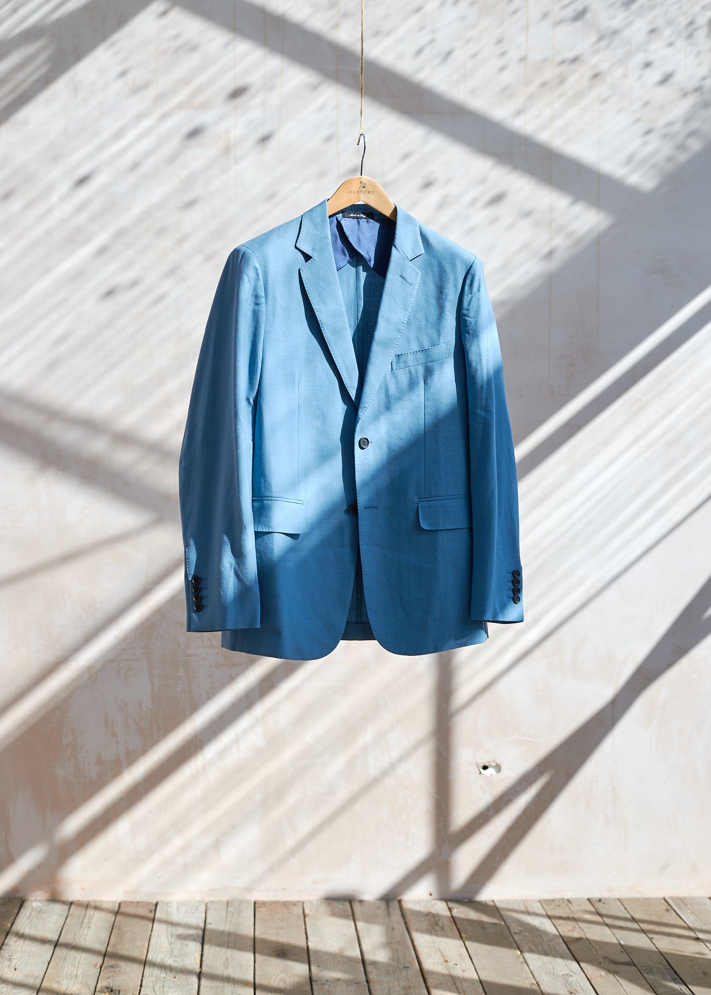 Dunhill Smart Unstructured Blue Blazer - L