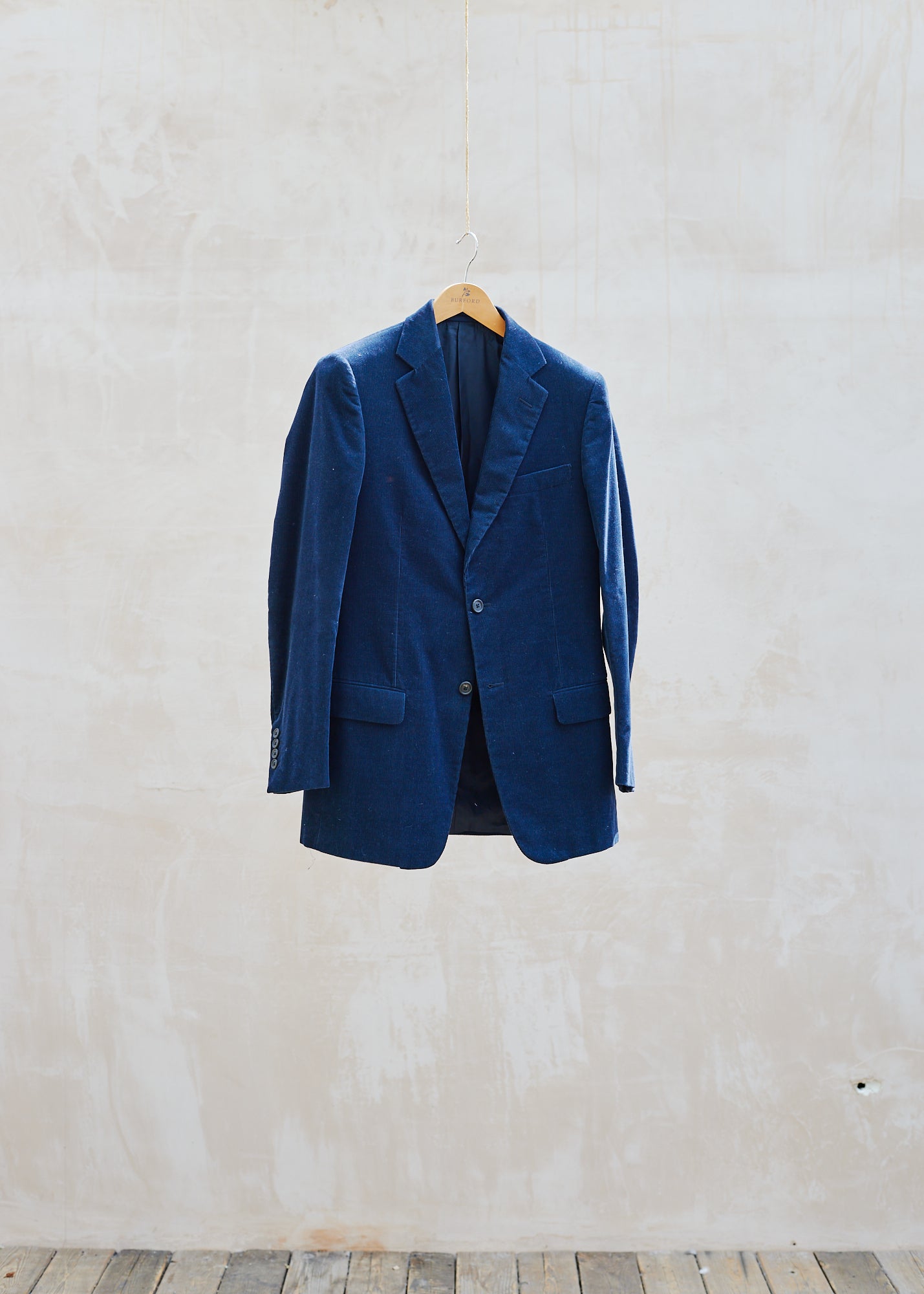 Dunhill Fine Cotton Corduroy Navy Blazer - M
