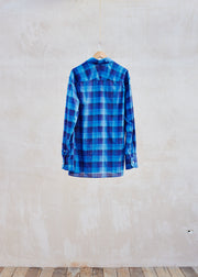 Kenny Ryder Dunhill Fine Cotton Blue Checked Shirt - M