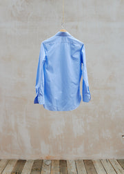 Dunhill Light Blue Gingham Cotton Dress Shirt