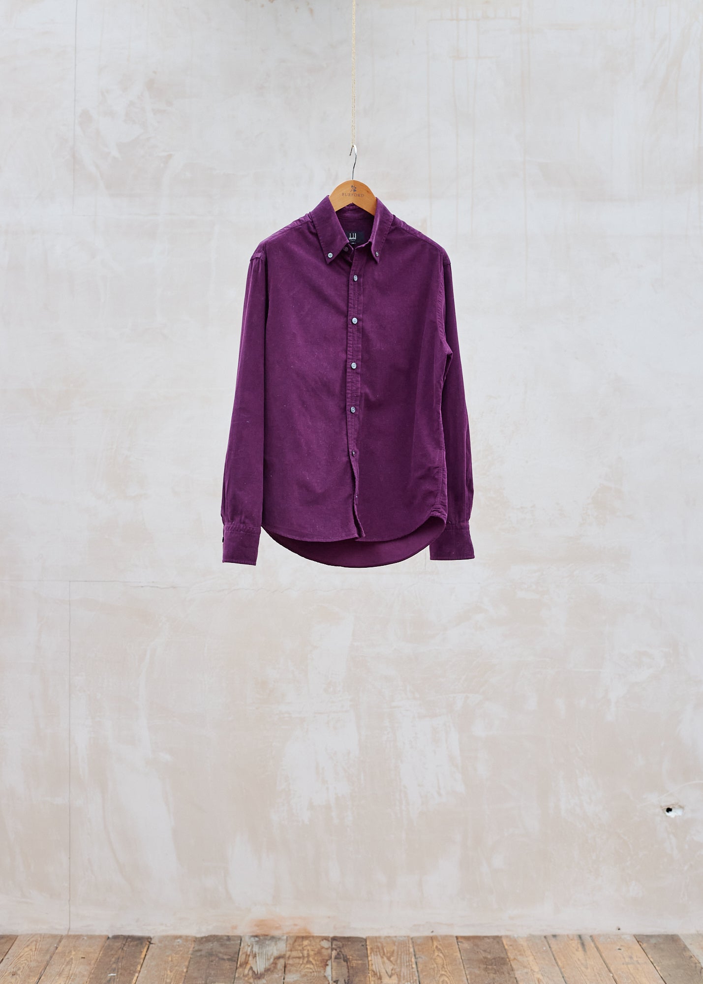 Dunhill Purple Fine Cotton Corduroy Buttondown Shirt - S