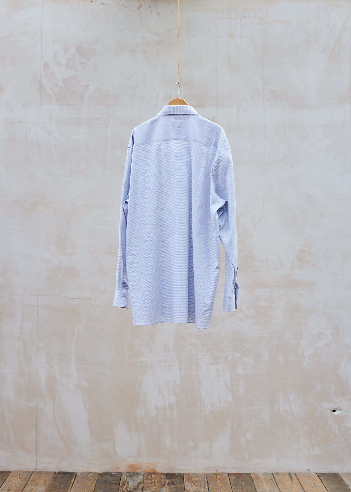 Kenny Ryder Dunhill NEW Fine Checked Cotton Buttondown Shirt - XL