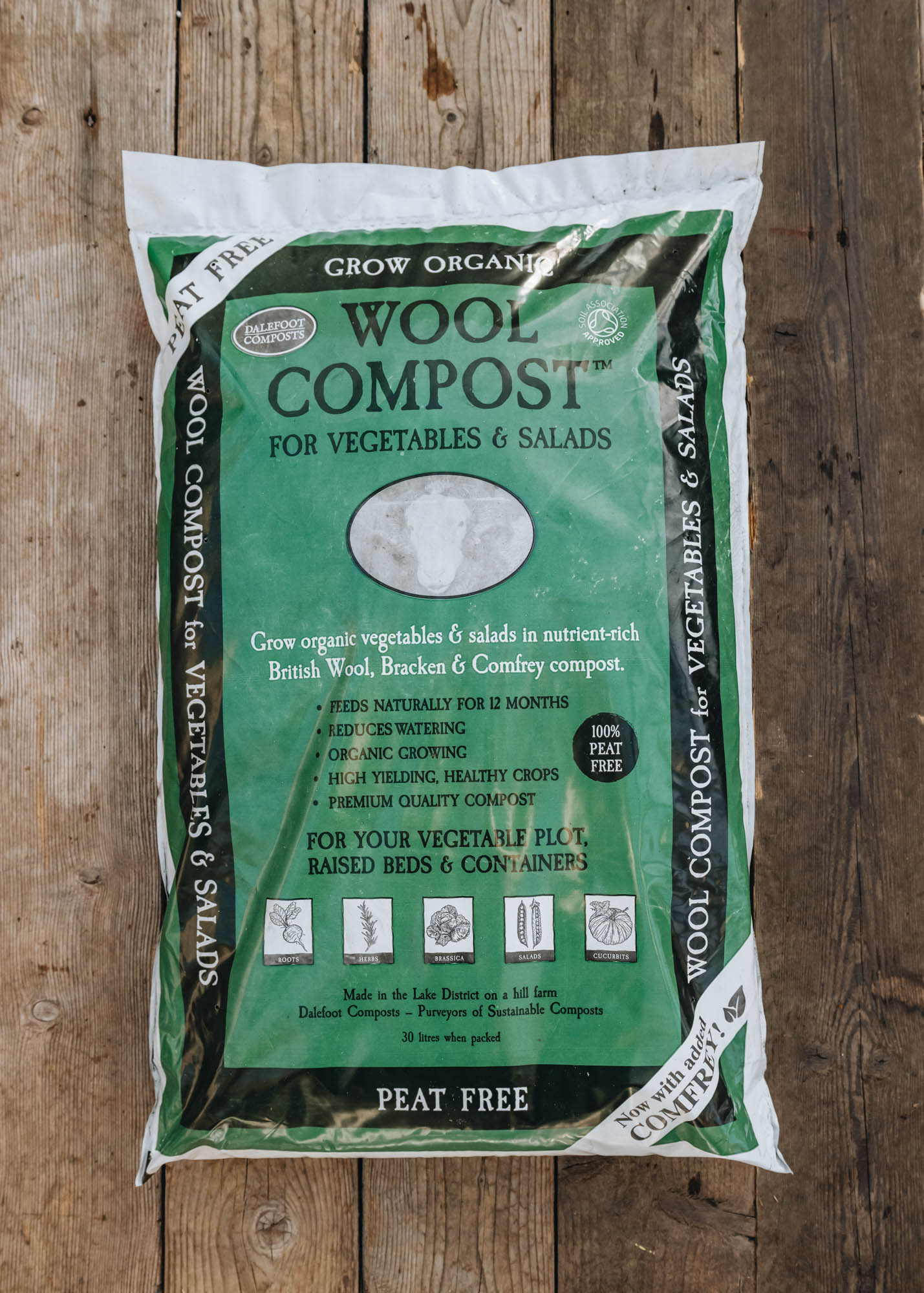 Dalefoot Wool Compost, 30l