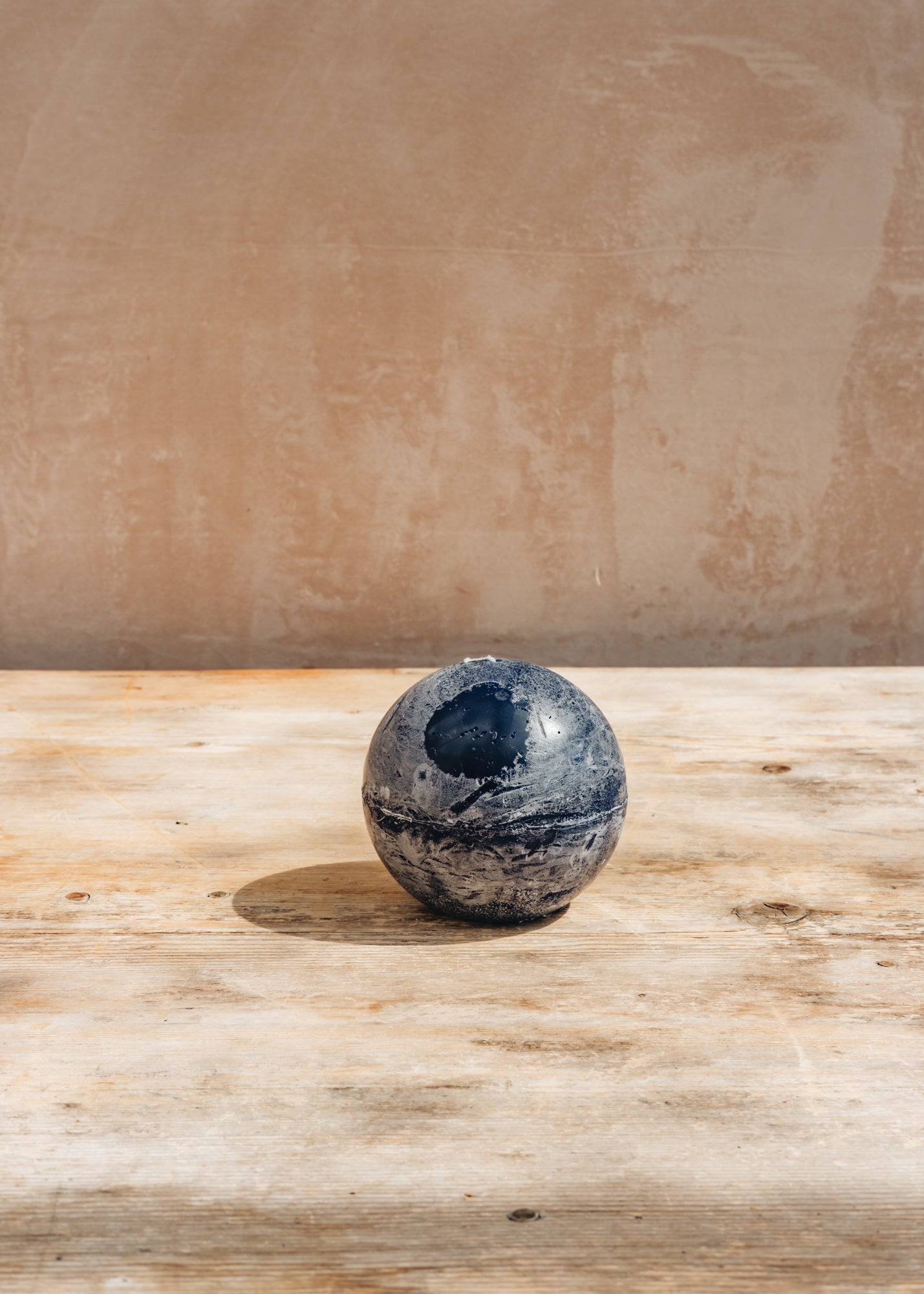 Venetico Marina Bolo Candle 10cm in Dark Blue