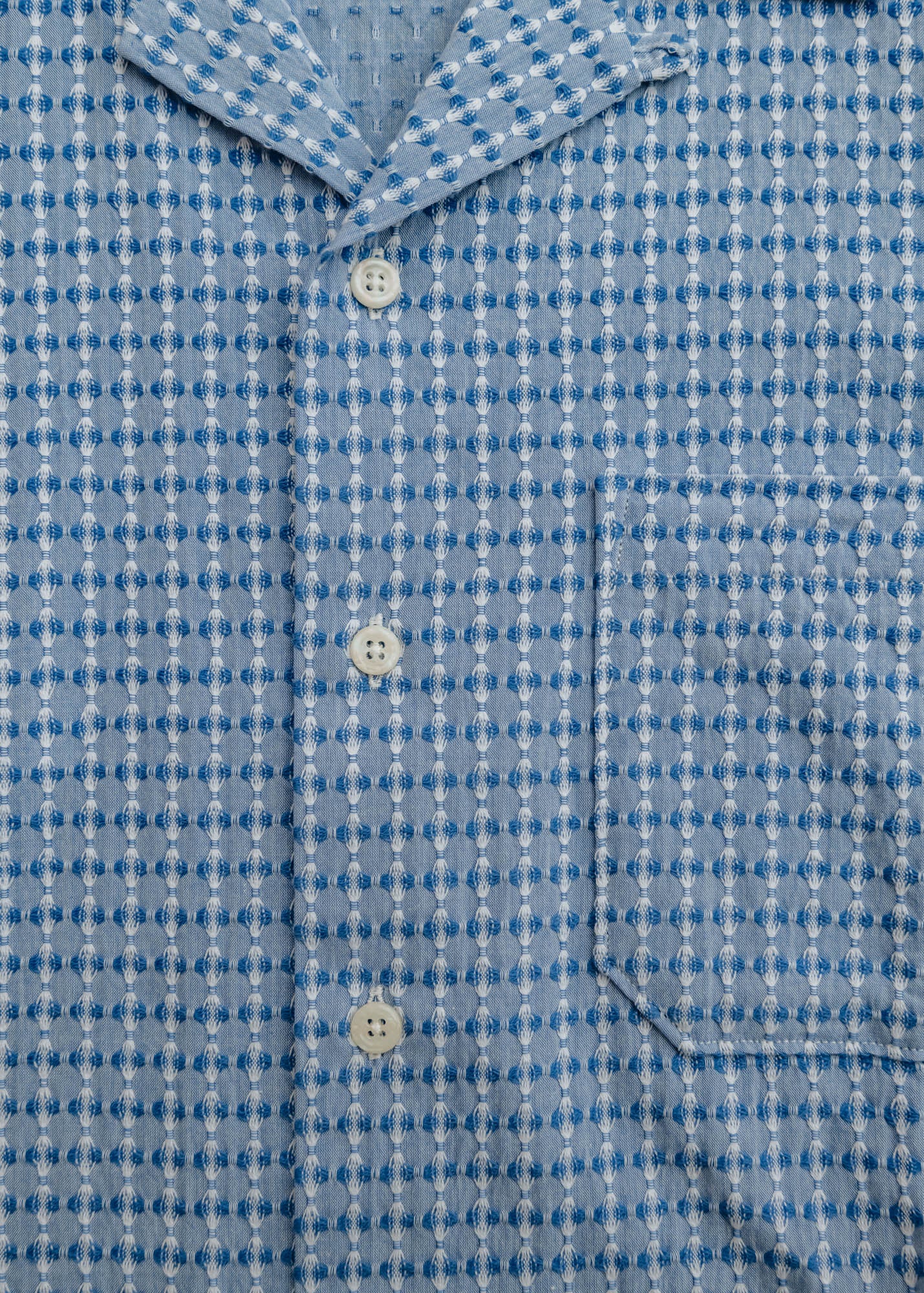Universal Works Delos Road Shirt in Navy