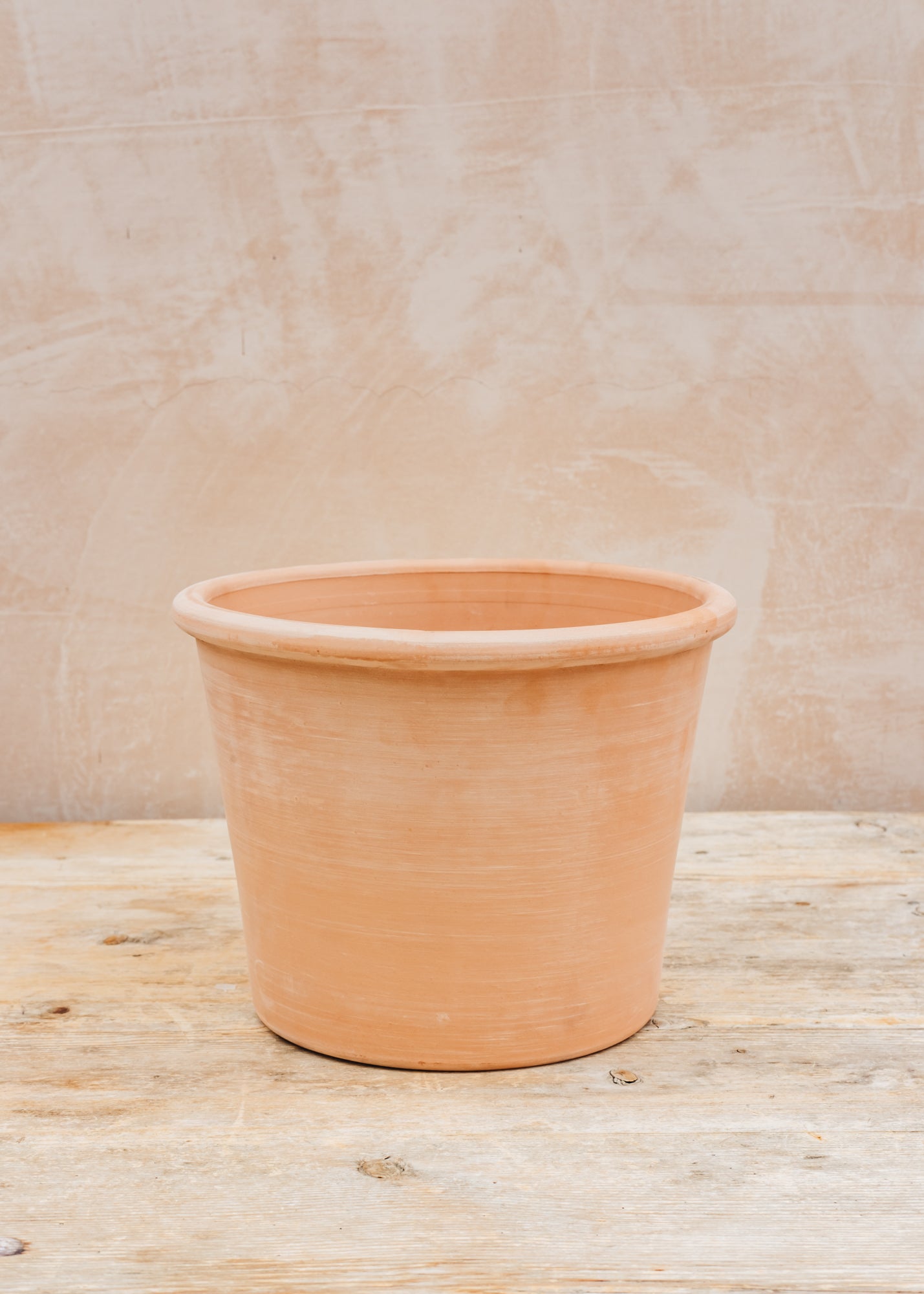 Bergs Potter Bordato Cylinder Pot in White Terracotta, 28cm