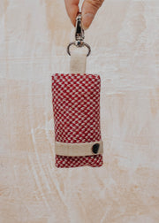 Stocky & Dee Dog Bag Holder in Rosehip and Dove