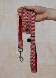 Green & Wild's Stocky & Dee Dog Lead in Rosehip and Dove
