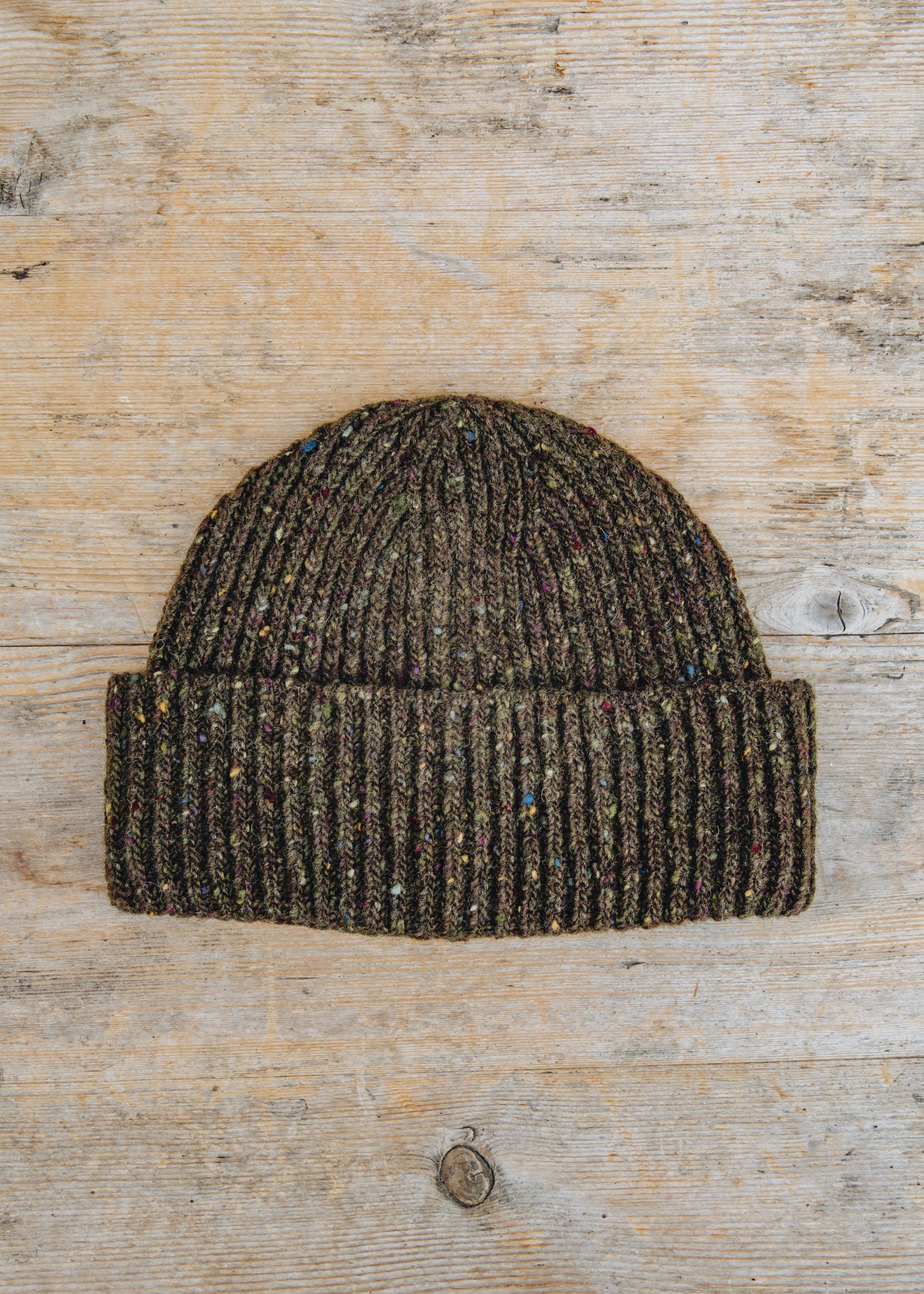 Donegal Beanie in Dark Green
