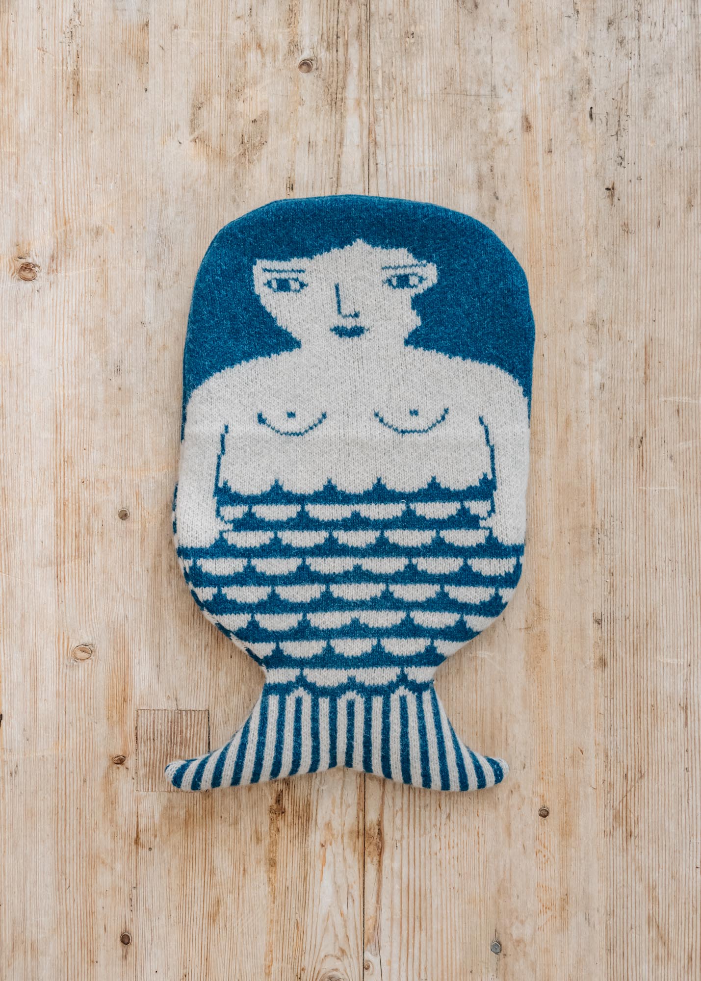 Donna Wilson Blue Mermaid Hot Water Bottle