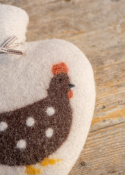 Dorothee Lehnen Chicken Hot Water Bottle in Peyote/Brown