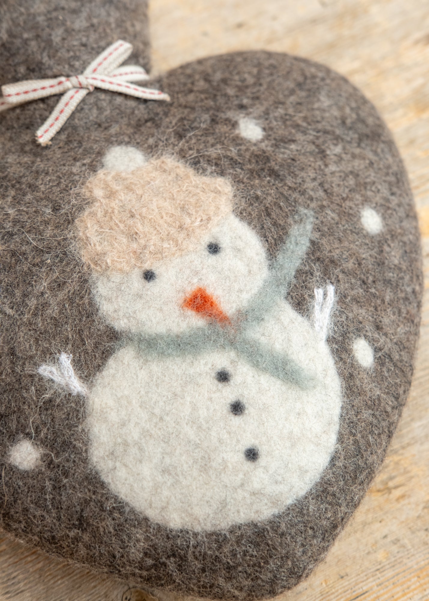 Dorothee Lehnen Snowman Hot Water Bottle in Caracul