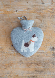 Terrier Hot Water Bottle in Caracul