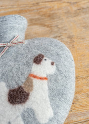 Dorothee Lehnen Terrier Hot Water Bottle in Caracul