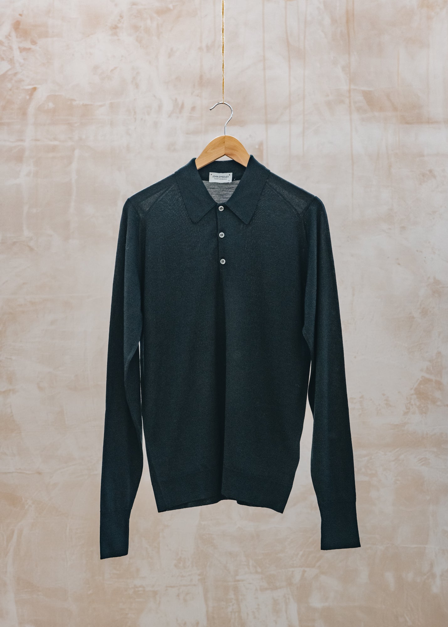 John Smedley John Smedley Dorset Polo Neck Jumper in Black