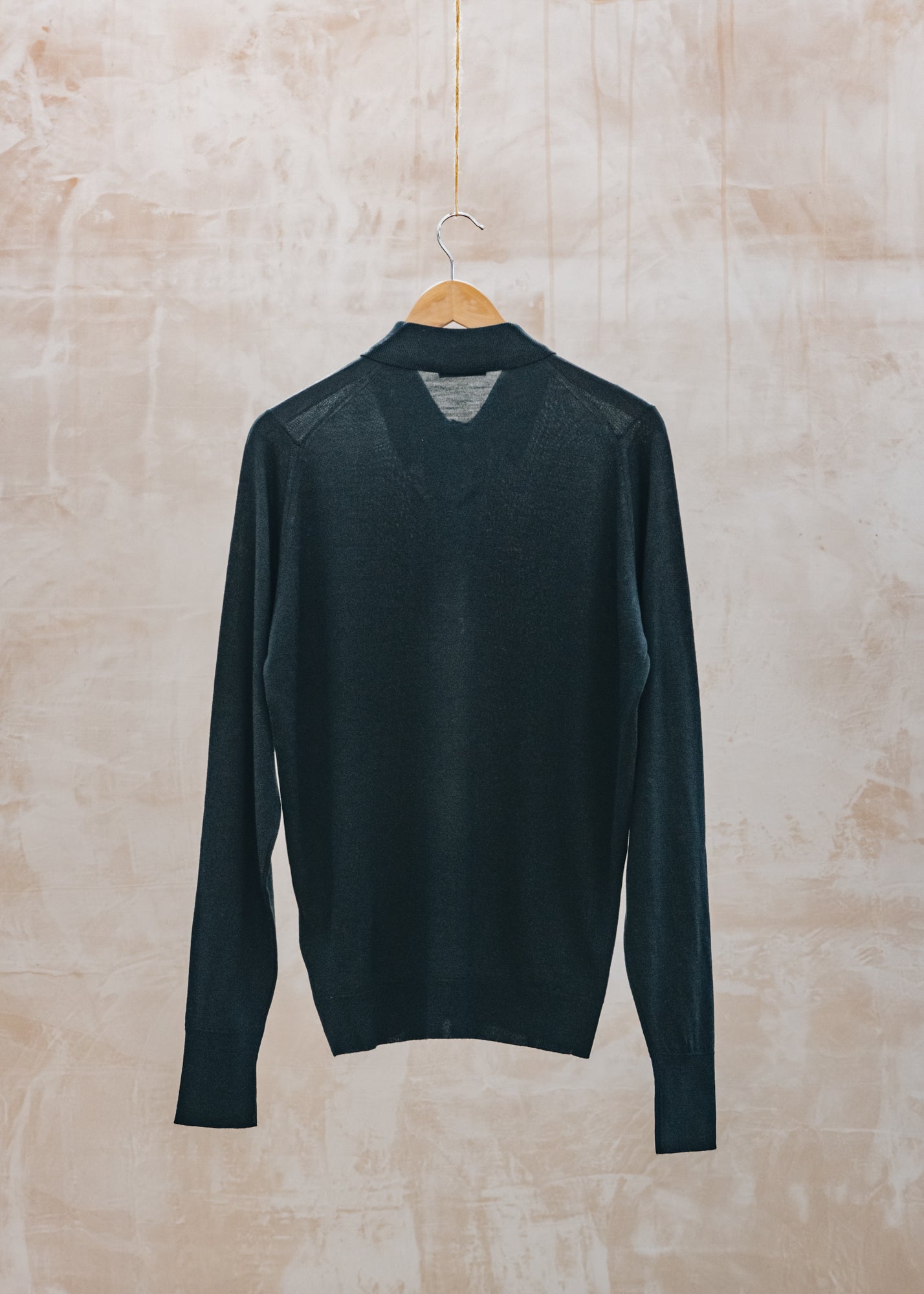 John Smedley John Smedley Dorset Polo Neck Jumper in Black