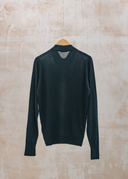 John Smedley John Smedley Dorset Polo Neck Jumper in Black