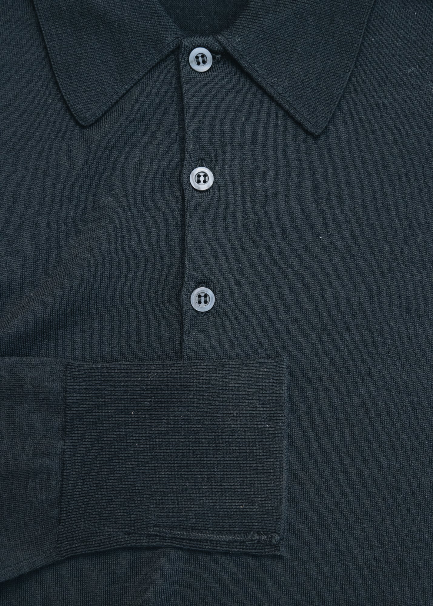 John Smedley John Smedley Dorset Polo Neck Jumper in Black