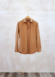 Ermenegildo Zegna Brown Fine Cotton Cord Shirt - M/L