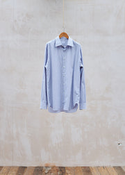 Ermenegildo Zegna Grey/Brown Striped Cotton Shirt - L