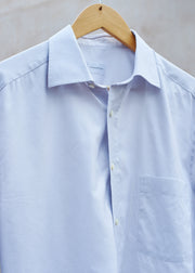 Kenny Ryder Ermenegildo Zegna Light Grey Subtly Striped Cotton Shirt - L