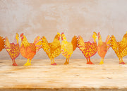 Chickens Concertina Garland