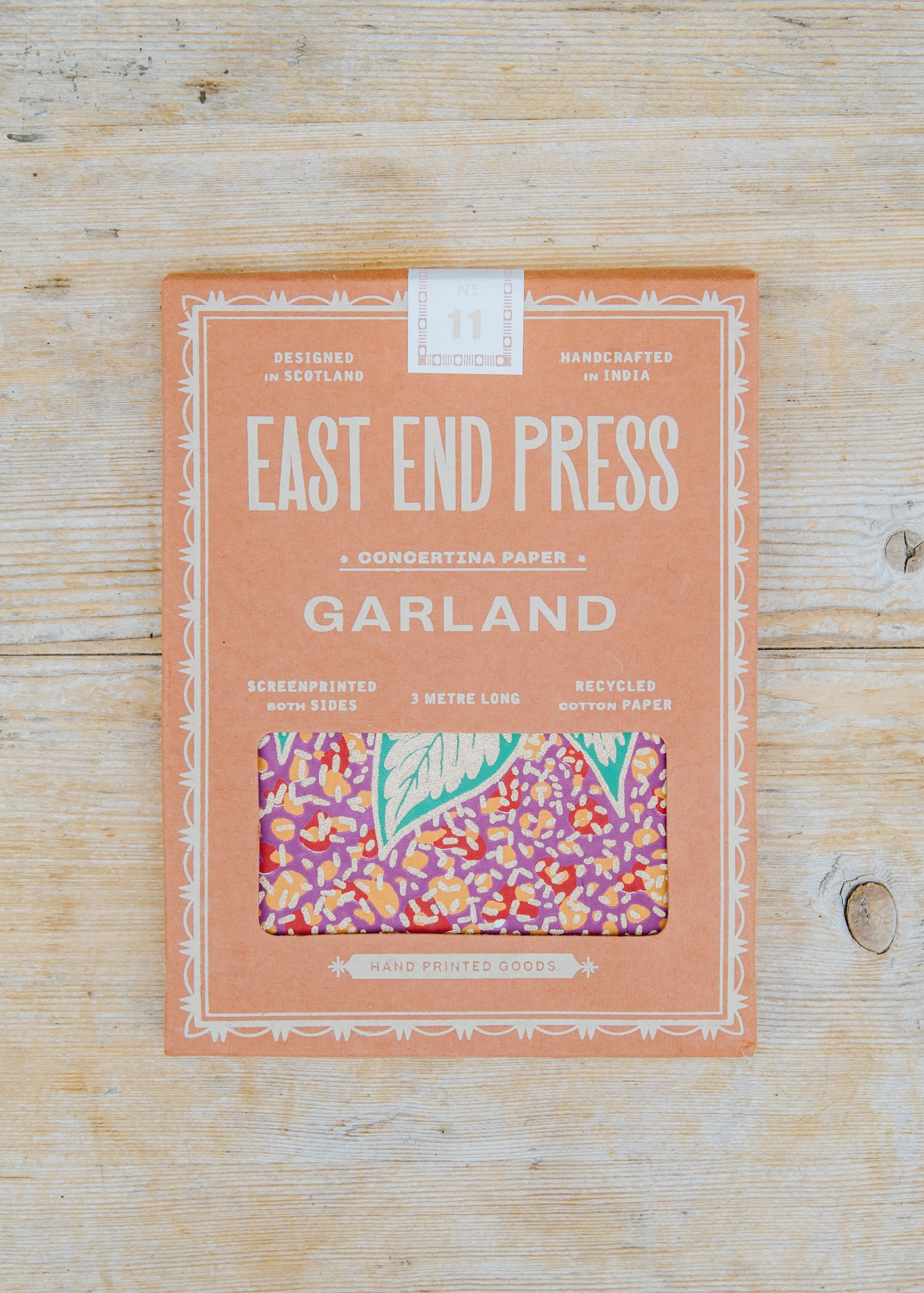 East End Press Xmas Puddings Concertina Garland